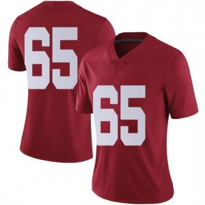 NCAA Women's Alabama Crimson Tide #65 JC Latham Stitched College Nike Authentic No Name Crimson Football Jersey EN17B50HW